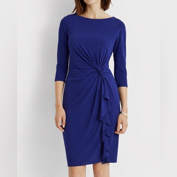 Ralph Lauren Dresses & Skirts - Ralph Lauren Jersey Dress | Ralph Lauren Midi Dress | 10P Petite